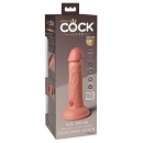 Wibrator realistyczny KCE 6 DD Vibrating Cock Light – silikon podwójnej gęstości, 10 trybów wibracji, 17,8 cm - 7