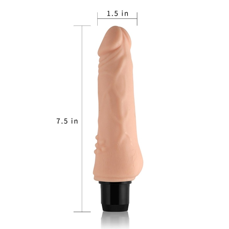 Wibrator Cyberskin Xtreme Feel 19 cm (4.2 cm średnicy) – realistyczna tekstura, wodoodporny - 6