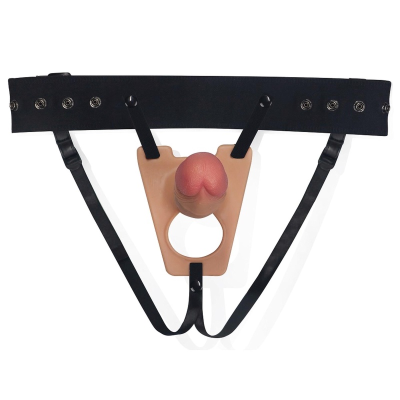 Hollow G 8'' – Wydrążone Dildo Silikonowe 20,3 cm z Pasem Biodrowym - 4