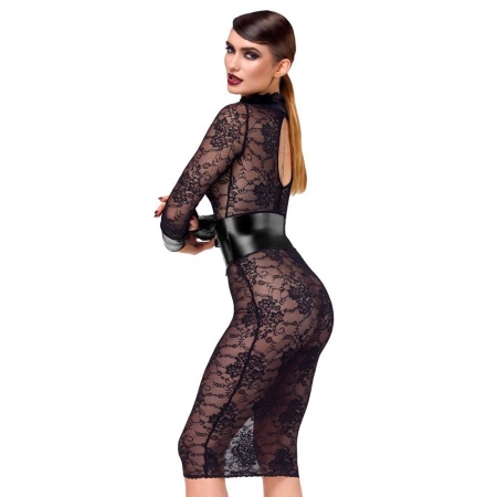 Noir Dress Lace M - 4