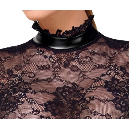 Noir Dress Lace M - 5