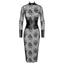 Noir Dress Lace M - 8