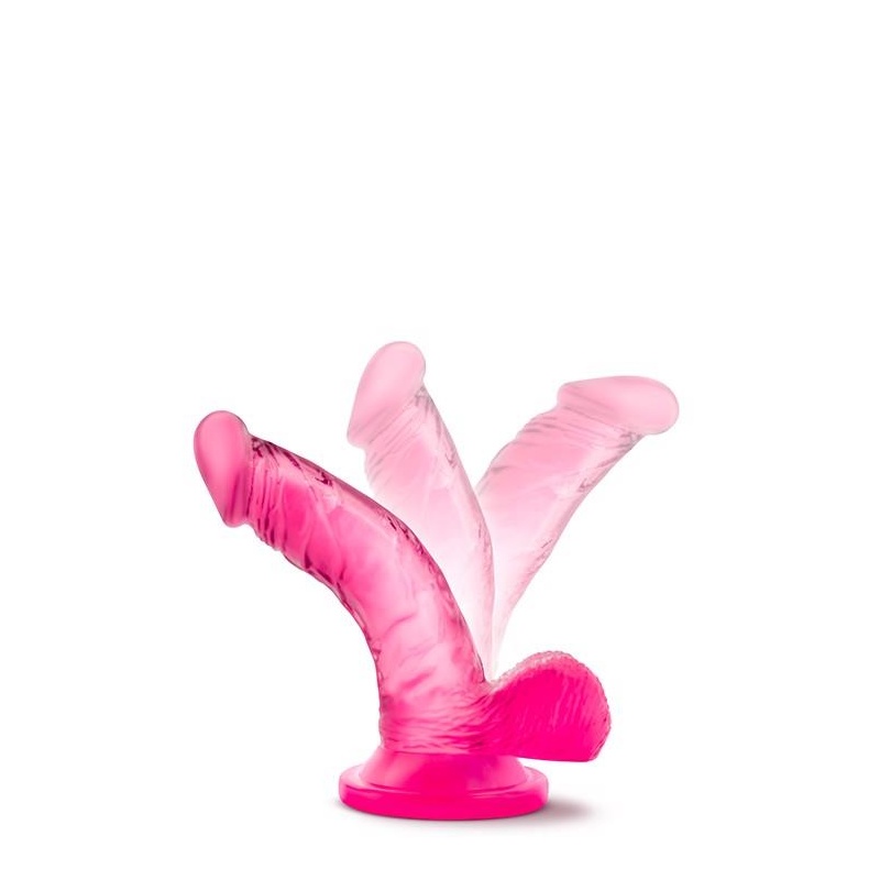 NATURALLY YOURS 4INCH MINI COCK PINK - 3