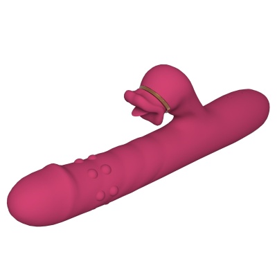 Silicone Vibrator - 7 rotating functions and 7 licking functions - 1 2
