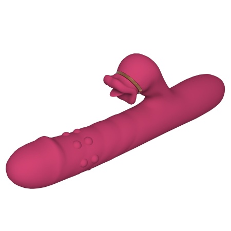 Silicone Vibrator - 7 rotating functions and 7 licking functions - 2