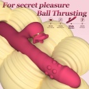 Silicone Vibrator - 7 rotating functions and 7 licking functions - 9