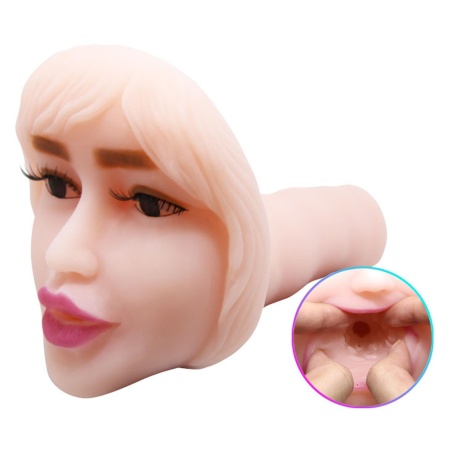 Masturbator oralny Temptation Passion Lady z wibracją, 20 cm - 4