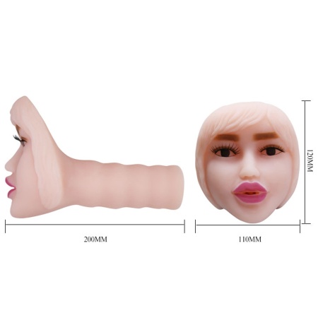 Masturbator oralny Temptation Passion Lady z wibracją, 20 cm - 5