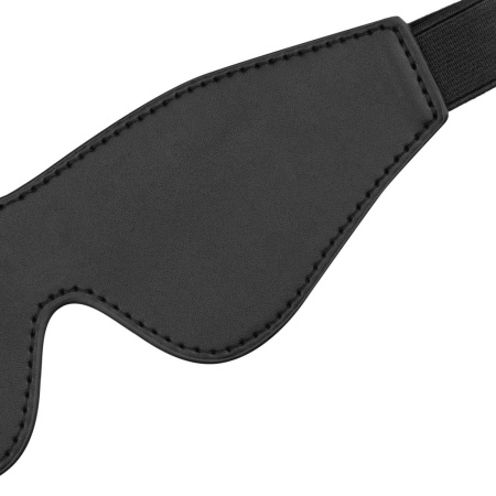 Bedroom Fantasies - Faux Leather Blindfold Black - 5