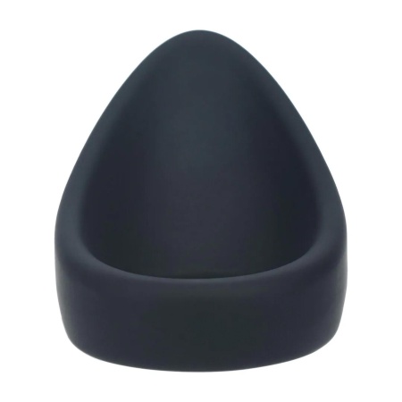 Teardrop Silicone Cockring - Black - 5
