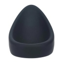 Teardrop Silicone Cockring - Black - 5