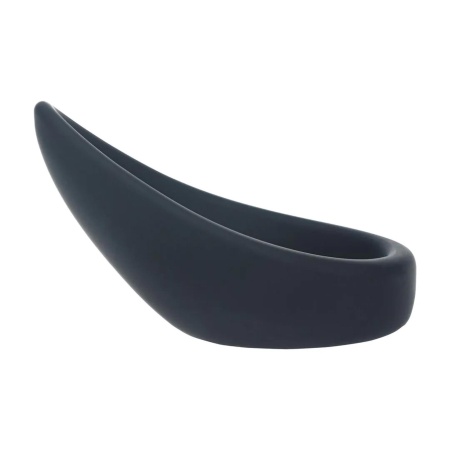 Teardrop Silicone Cockring - Black - 6
