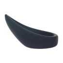 Teardrop Silicone Cockring - Black - 6