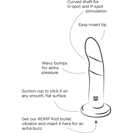 Dildo silikonowe Piccolo-X Blue z zakrzywionym trzonem o długości 12,7 cm - 5