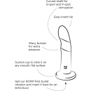 Dildo silikonowe Piccolo-X Blue z zakrzywionym trzonem o długości 12,7 cm - 5