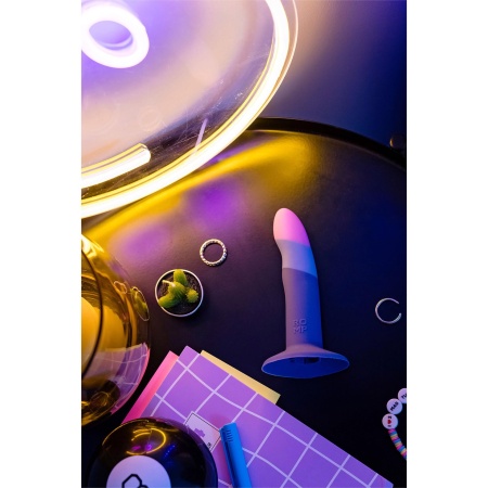 Dildo silikonowe Piccolo-X Blue z zakrzywionym trzonem o długości 12,7 cm - 10
