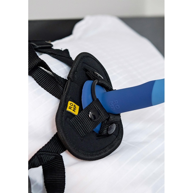 Dildo silikonowe Piccolo-X Blue z zakrzywionym trzonem o długości 12,7 cm - 11