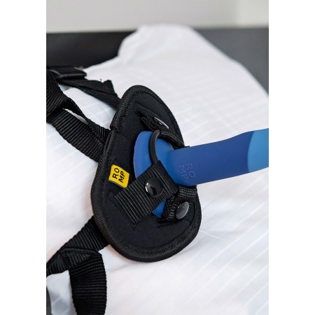 Dildo silikonowe Piccolo-X Blue z zakrzywionym trzonem o długości 12,7 cm - 11
