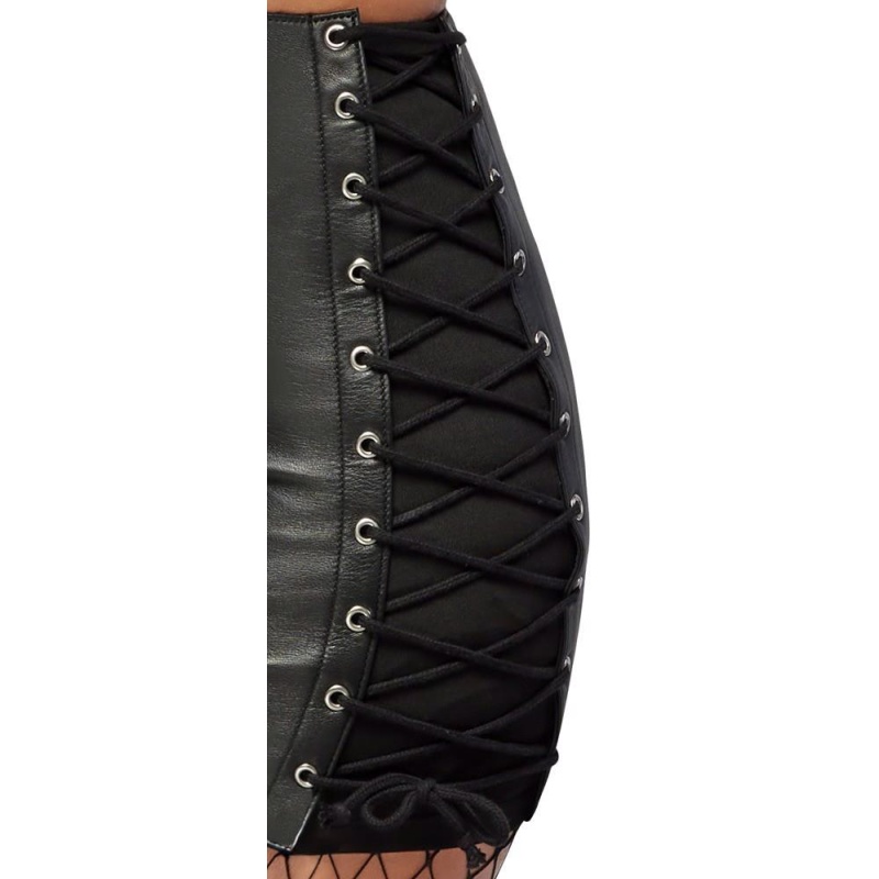 Leather Skirt XL - 6
