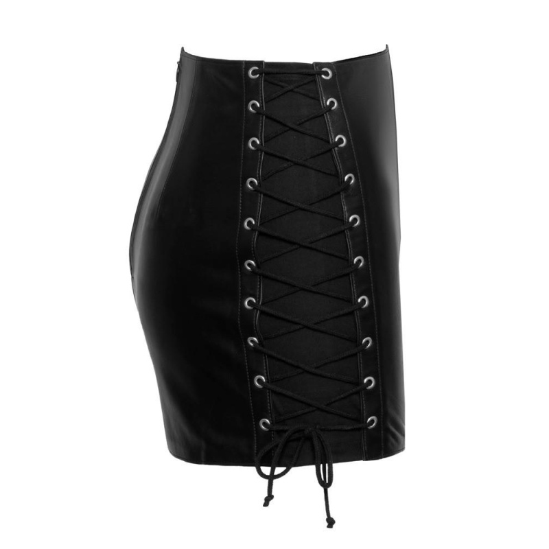 Leather Skirt XL - 8
