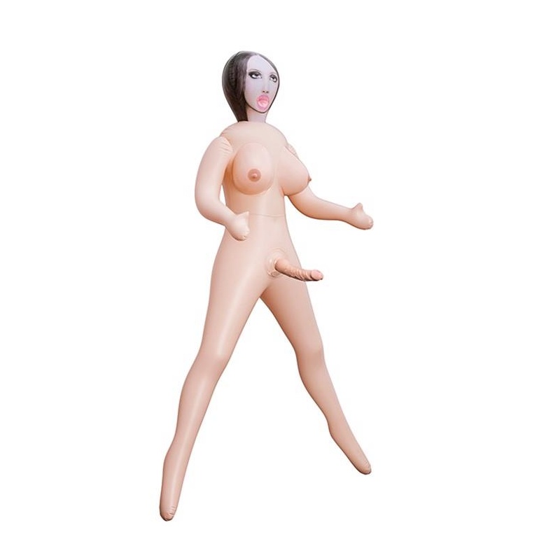 Nadmuchiwana Lalka Transseksualna Lusting Trans z Realistycznym Penisem 21 cm - Długość 165 cm - 2