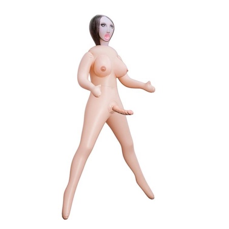 Nadmuchiwana Lalka Transseksualna Lusting Trans z Realistycznym Penisem 21 cm - Długość 165 cm - 2