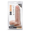 Dildo realistyczne Dr. Paul z jądrami i przyssawką 18,4 cm beżowy - 1