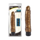 Wibrator realistyczny Chubby Beau-Gold z wielopoziomową regulacją wibracji, długość 21,5 cm, średnica 4,9 cm - 1