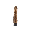 Wibrator realistyczny Chubby Beau-Gold z wielopoziomową regulacją wibracji, długość 21,5 cm, średnica 4,9 cm - 3