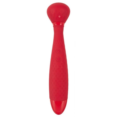Wibrator typu różdżka Wand with Thumping – 2 niezależne funkcje, 7 trybów wibracji + 10 trybów thumping, długość 22,7 cm - 2