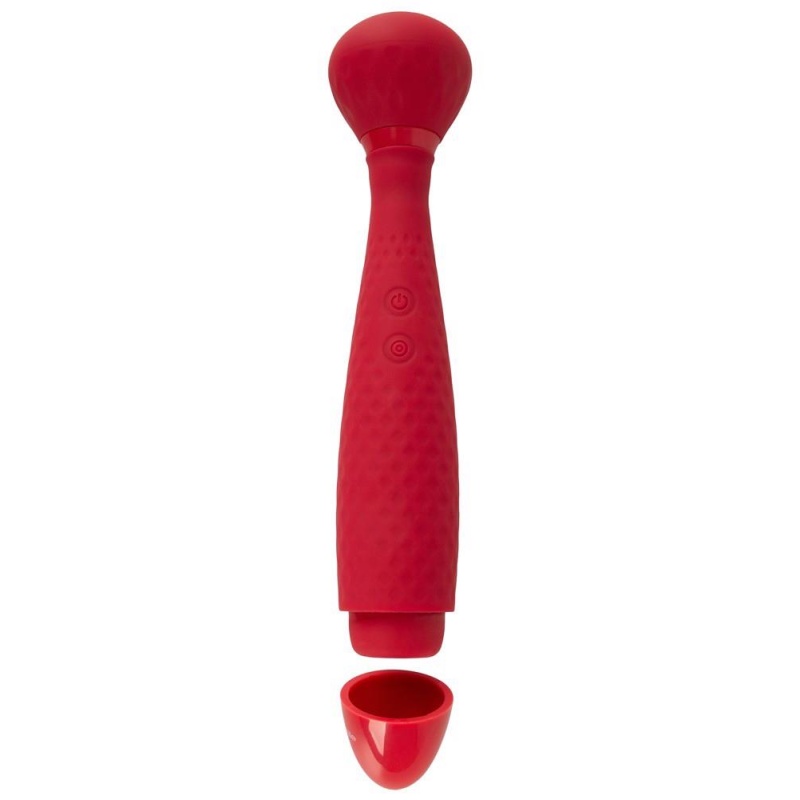 Wibrator typu różdżka Wand with Thumping – 2 niezależne funkcje, 7 trybów wibracji + 10 trybów thumping, długość 22,7 cm - 4