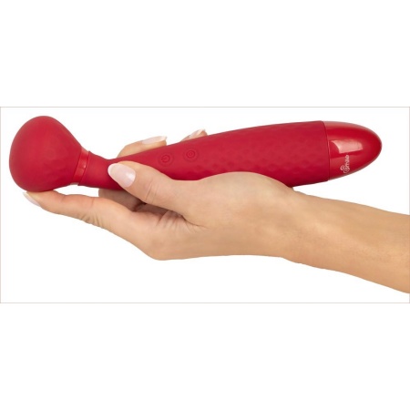 Wibrator typu różdżka Wand with Thumping – 2 niezależne funkcje, 7 trybów wibracji + 10 trybów thumping, długość 22,7 cm - 7