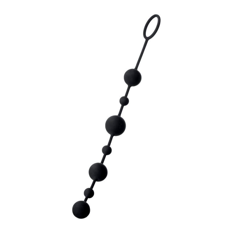 Koraliki analne Coron z 7 kulkami o rosnącej średnicy, silikon, 35,9 cm - 7