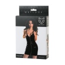 Wetlook black dress NAOMI - black XL - 5