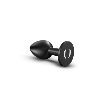 Korek analny ONIX Plug S — stożkowy, matowy stop aluminium, dyskowa podstawa, długość 7,1 cm - 1 2