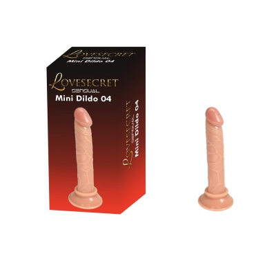 Dildo Mini 04 z przyssawką, 14 cm, kolor cielisty - 1