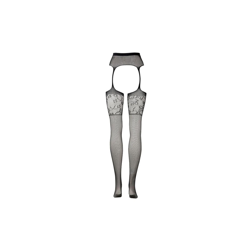 Garterbelt Stockings with Lace Top - Plus Size - 10