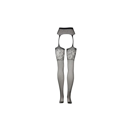 Garterbelt Stockings with Lace Top - Plus Size - 10