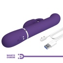 Wibrator króliczek Coale Dark Purple - 7 wibracji, rotacja i ruch posuwisty, 22,6 cm - 11