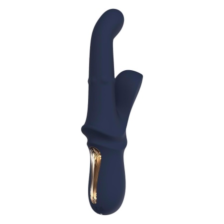 Wibrator Goddess Iris Duo z ruchomymi kuleczkami, funkcją kołysania i stymulatorem łechtaczki, 23,5 cm - 2