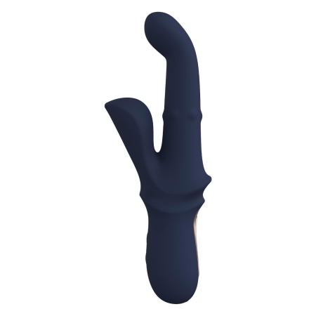 Wibrator Goddess Iris Duo z ruchomymi kuleczkami, funkcją kołysania i stymulatorem łechtaczki, 23,5 cm - 3