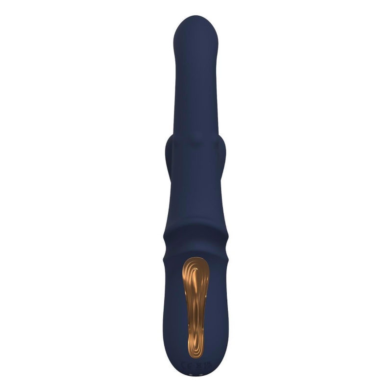 Wibrator Goddess Iris Duo z ruchomymi kuleczkami, funkcją kołysania i stymulatorem łechtaczki, 23,5 cm - 5