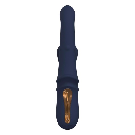 Wibrator Goddess Iris Duo z ruchomymi kuleczkami, funkcją kołysania i stymulatorem łechtaczki, 23,5 cm - 5