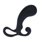 Bulb with Loop Silicone Prostate Massager - L - Black - 1