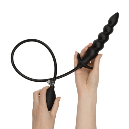 Pompowany korek analny Anal Collection 20 cm z ręczną pompką i zaworem upustowym - 3