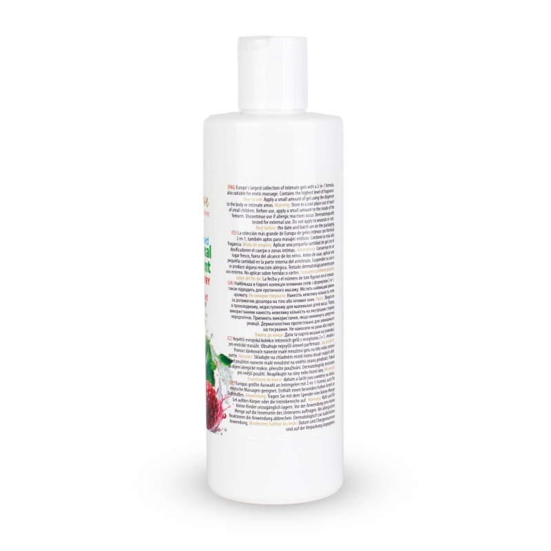 Lubrykant wodny i żel do masażu 2w1 Aroma Series 300ml Malina i Mięta - 2