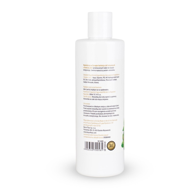 Lubrykant wodny i żel do masażu 2w1 Aroma Series 300ml Malina i Mięta - 3
