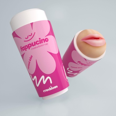 Masturbator męski Fappucino Sweet Kiss – przenośny, z regulowanym ssaniem - 1 2