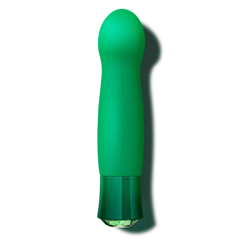 Wibrator punktu G Oh My Gem Enchanting Emerald z podgrzewaniem, 14 cm - 4