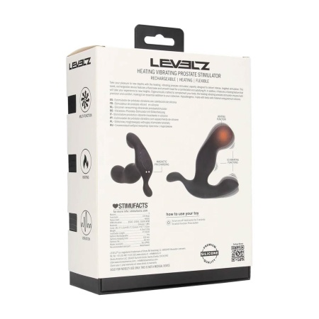 Heating and Vibrating Silicone Prostate Stimulator - Black - 3